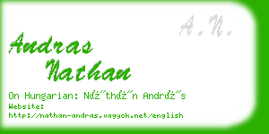 andras nathan business card